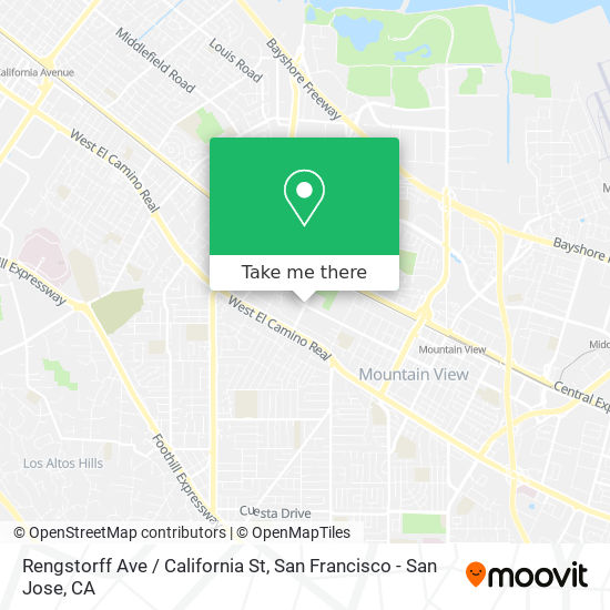 Mapa de Rengstorff Ave / California St