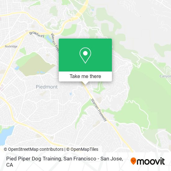 Pied Piper Dog Training map