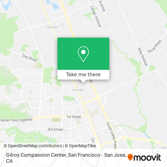 Gilroy Compassion Center map