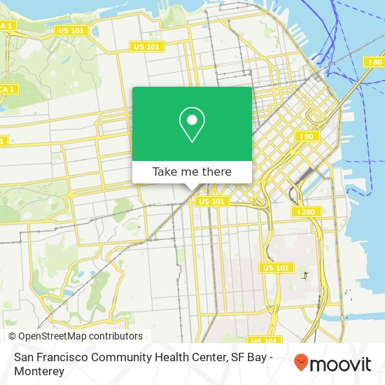 Mapa de San Francisco Community Health Center