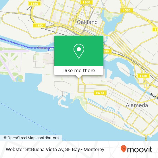 Webster St:Buena Vista Av map