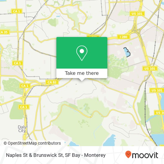 Mapa de Naples St & Brunswick St