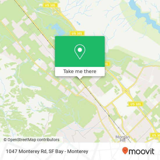 Mapa de 1047 Monterey Rd