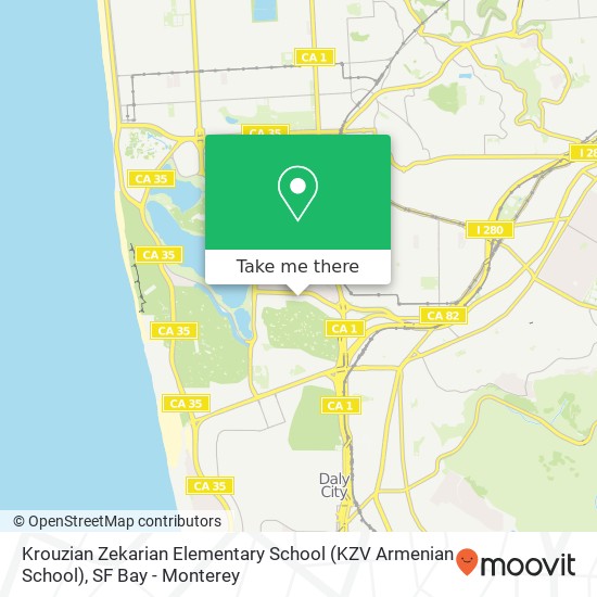 Krouzian Zekarian Elementary School (KZV Armenian School) map