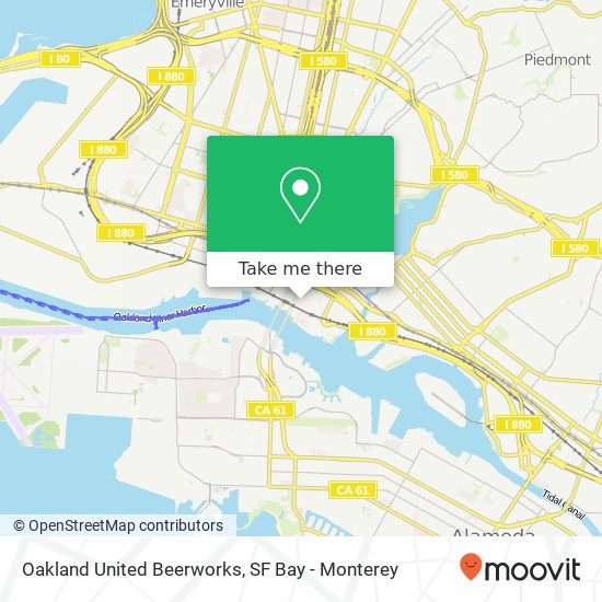 Oakland United Beerworks map