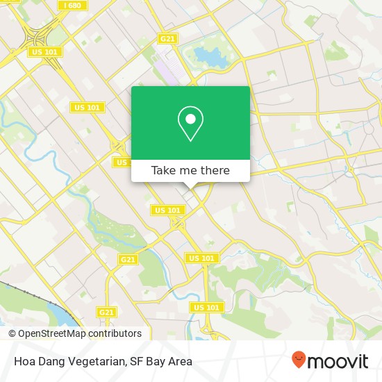 Hoa Dang Vegetarian map