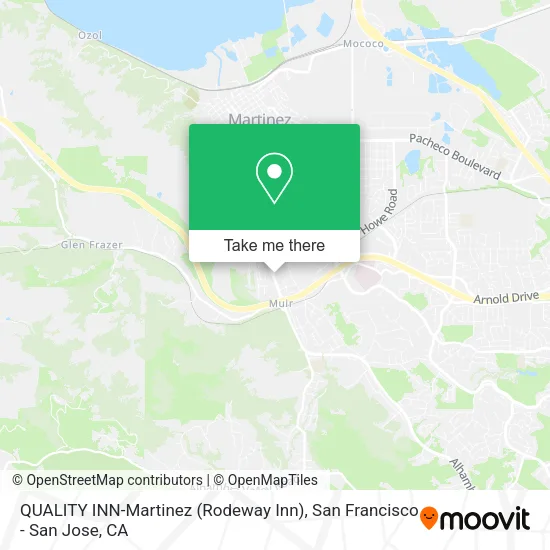 QUALITY INN-Martinez (Rodeway Inn) map
