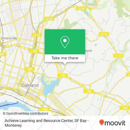 Achieve Learning and Resource Center map