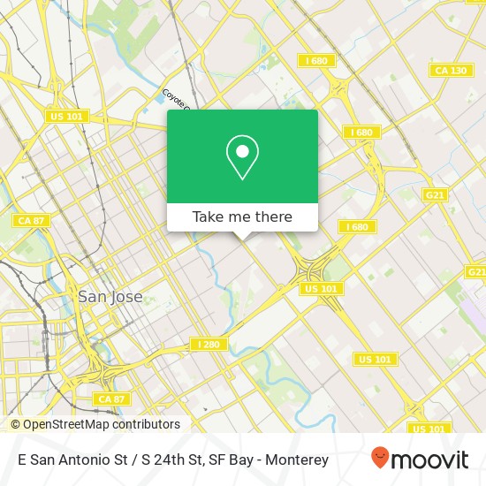 E San Antonio St / S 24th St map