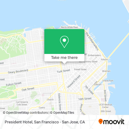 President Hotel map