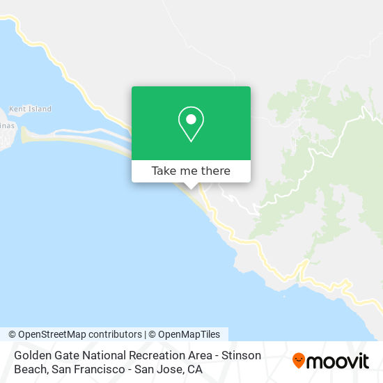 Golden Gate National Recreation Area - Stinson Beach map