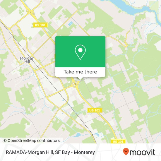 Mapa de RAMADA-Morgan Hill