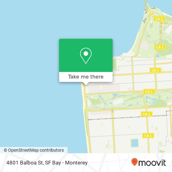 4801 Balboa St map