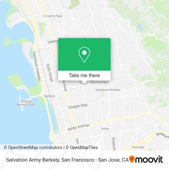 Mapa de Salvation Army Berkely