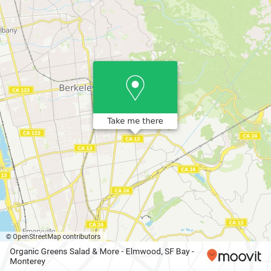 Organic Greens Salad & More - Elmwood map
