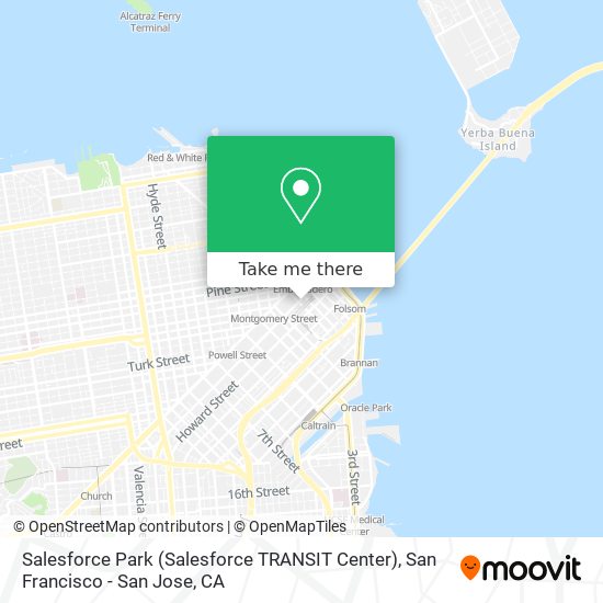 Mapa de Salesforce Park (Salesforce TRANSIT Center)