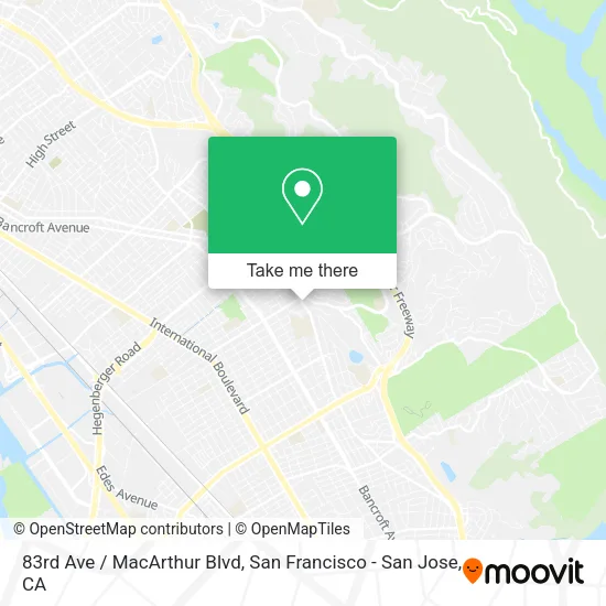 83rd Ave / MacArthur Blvd map