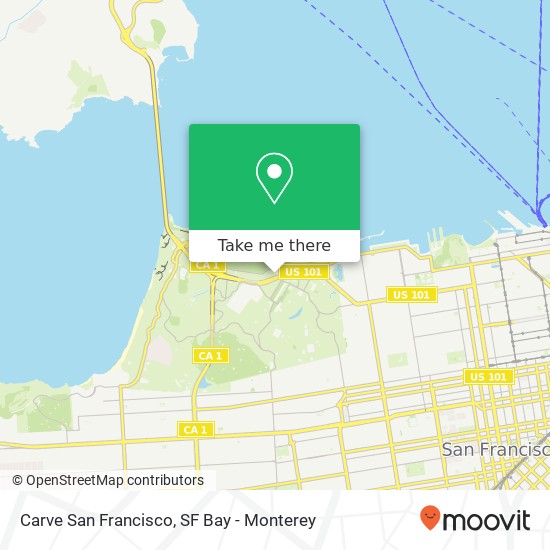 Carve San Francisco map