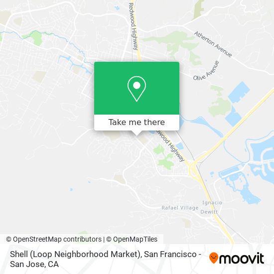 Shell (Loop Neighborhood Market) map