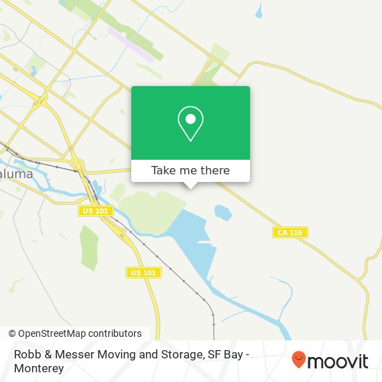 Robb & Messer Moving and Storage map