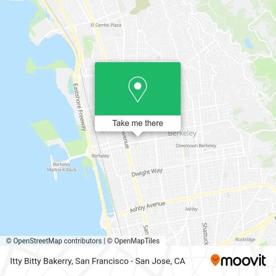 Mapa de Itty Bitty Bakerry