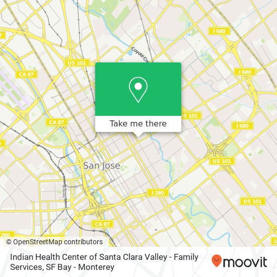 Indian Health Center of Santa Clara Valley - Family Services map