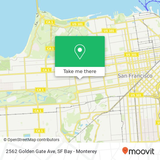 2562 Golden Gate Ave map