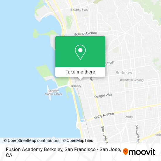 Fusion Academy Berkeley map