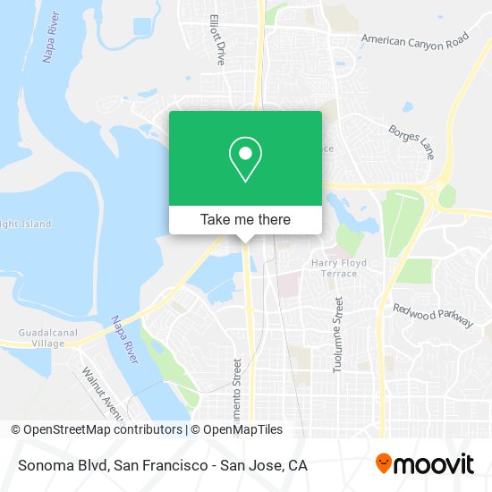 Sonoma Blvd map