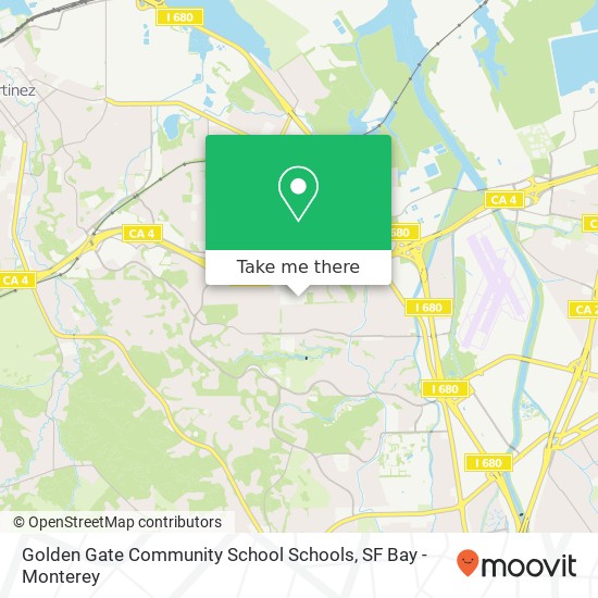 Golden Gate Community School Schools map