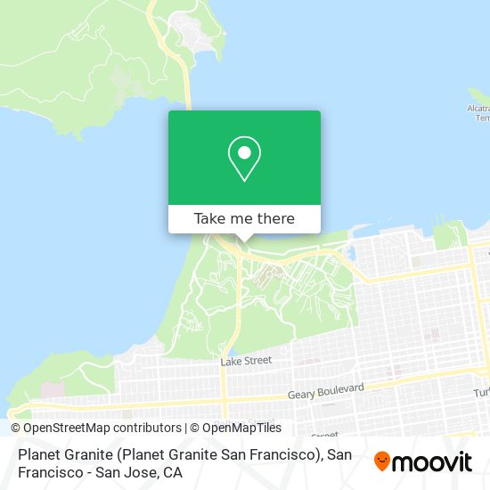 Planet Granite (Planet Granite San Francisco) map