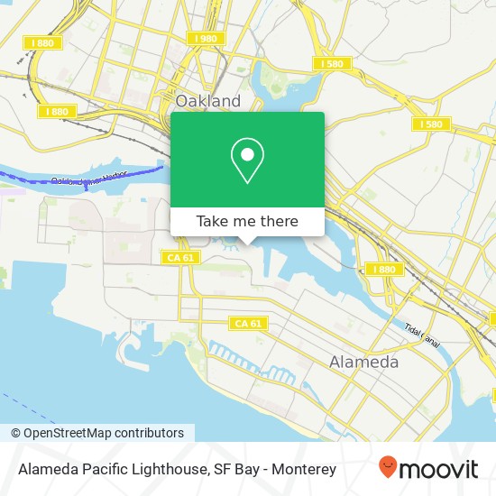 Alameda Pacific Lighthouse map