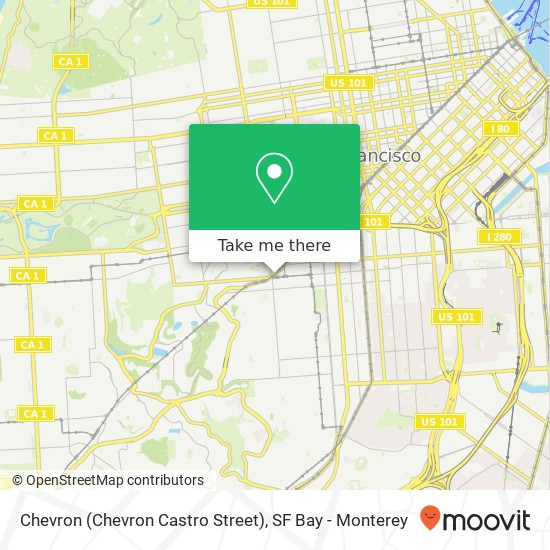 Chevron (Chevron Castro Street) map