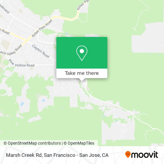 Mapa de Marsh Creek Rd
