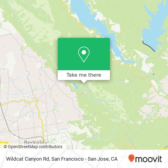 Wildcat Canyon Rd map