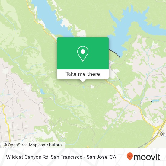 Wildcat Canyon Rd map