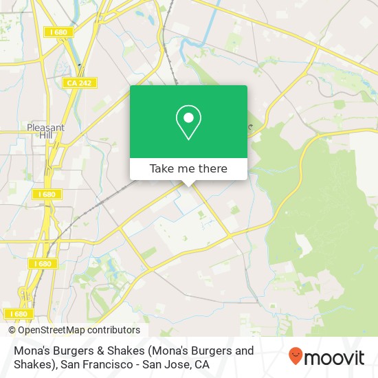 Mona's Burgers & Shakes map