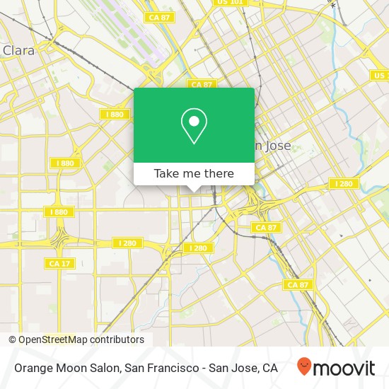 Mapa de Orange Moon Salon