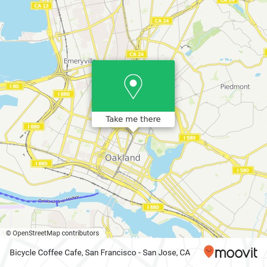Bicycle Coffee Cafe map