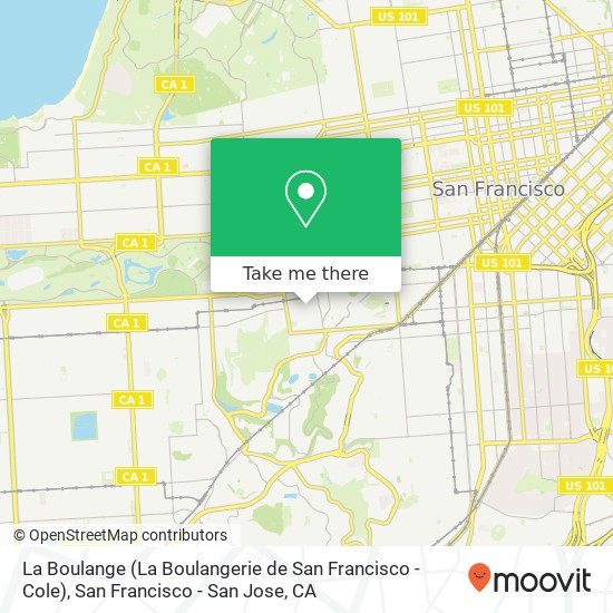 La Boulange (La Boulangerie de San Francisco - Cole) map