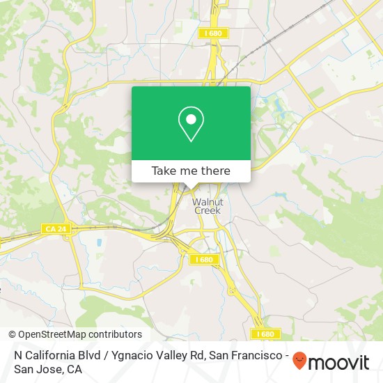 N California Blvd / Ygnacio Valley Rd map