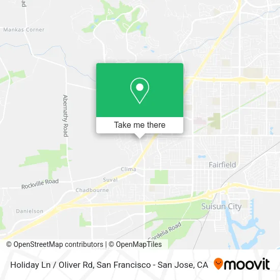 Holiday Ln / Oliver Rd map