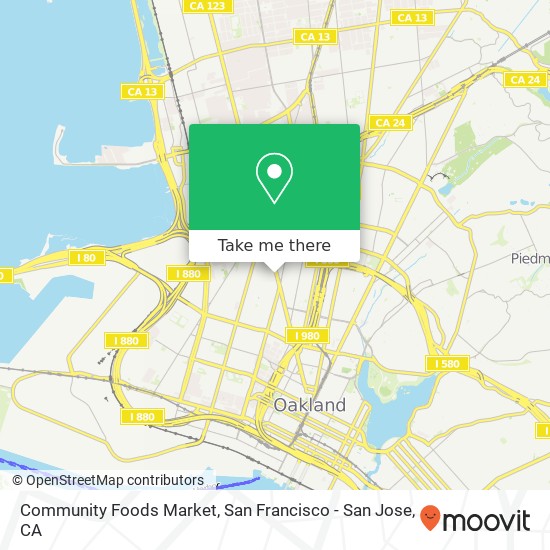 Community Foods Market map