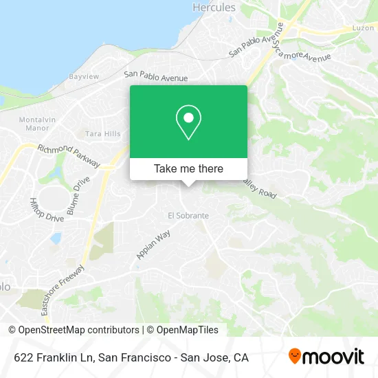 Mapa de 622 Franklin Ln