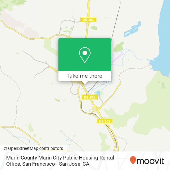 Marin County Marin City Public Housing Rental Office map