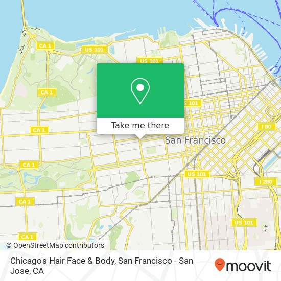 Chicago's Hair Face & Body map