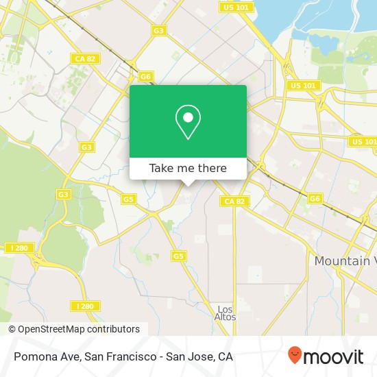 Mapa de Pomona Ave