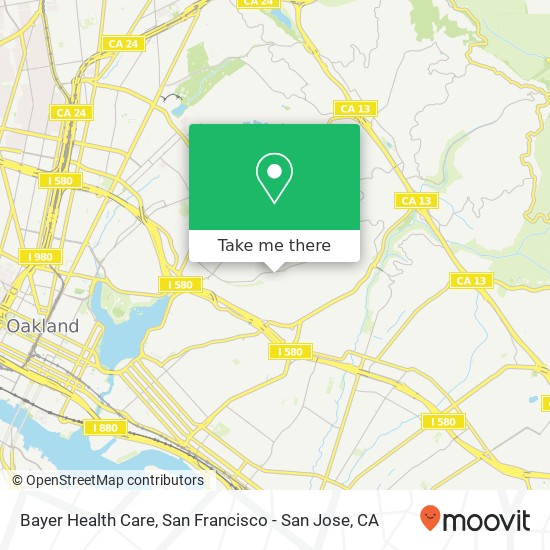 Bayer Health Care map