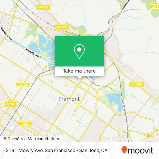 Mapa de 2191 Mowry Ave