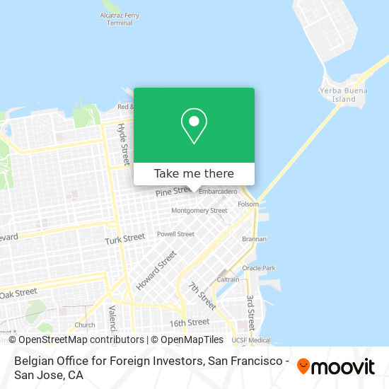 Belgian Office for Foreign Investors map